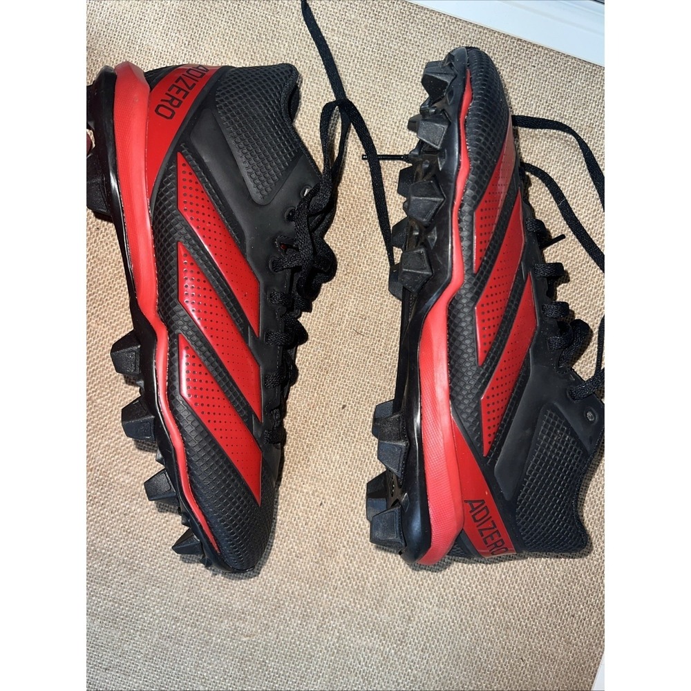 Adidas Mens Adizero Impact .2 MD Football Cleats Black & Red IF5102 Size 7 - Picture 7 of 11